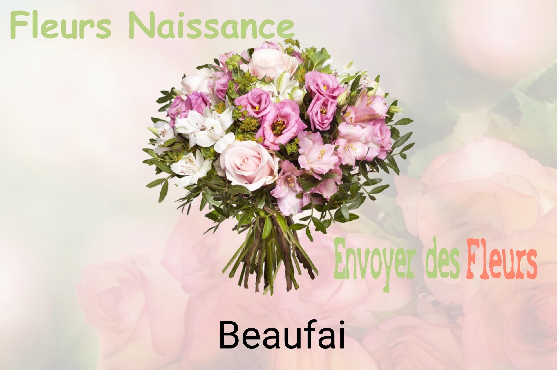 Bouquet de fleurs de naissance livré à Beaufai